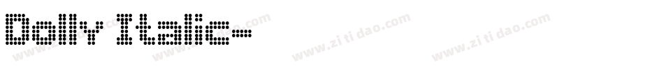 Dolly Italic字体转换
